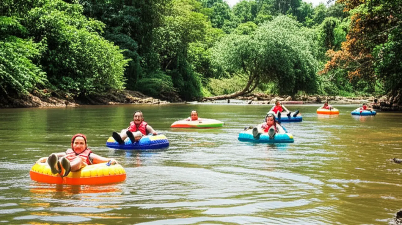 Bóia-cross no Rio Nhundiaquara em Morretes