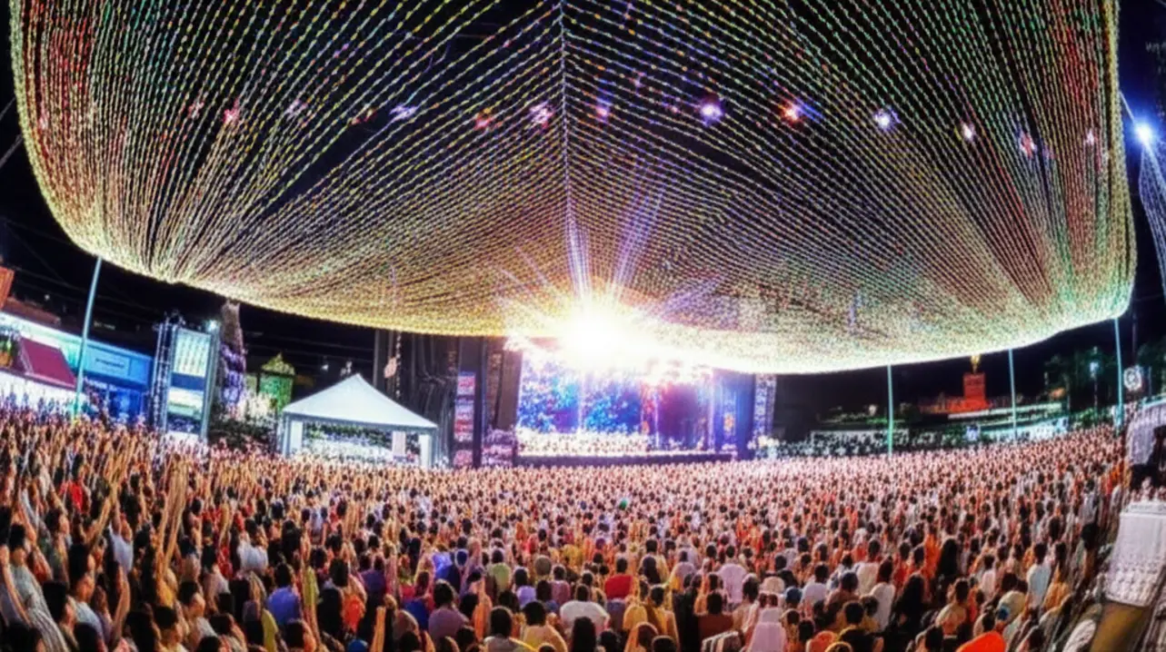 Parque do Povo lotado e vibrante durante o São João de Campina Grande.