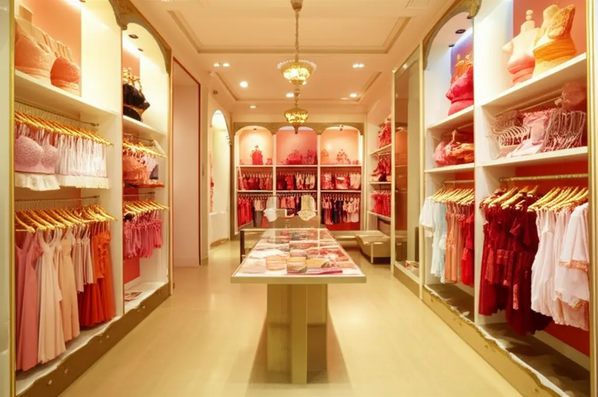 Fachada de loja de moda íntima elegante em Nova Friburgo.