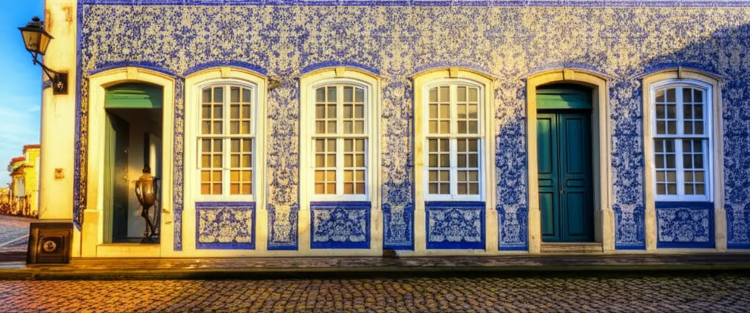 Rua histórica de São Luís com casarões de azulejos, simbolizando a "Jamaica Brasileira".