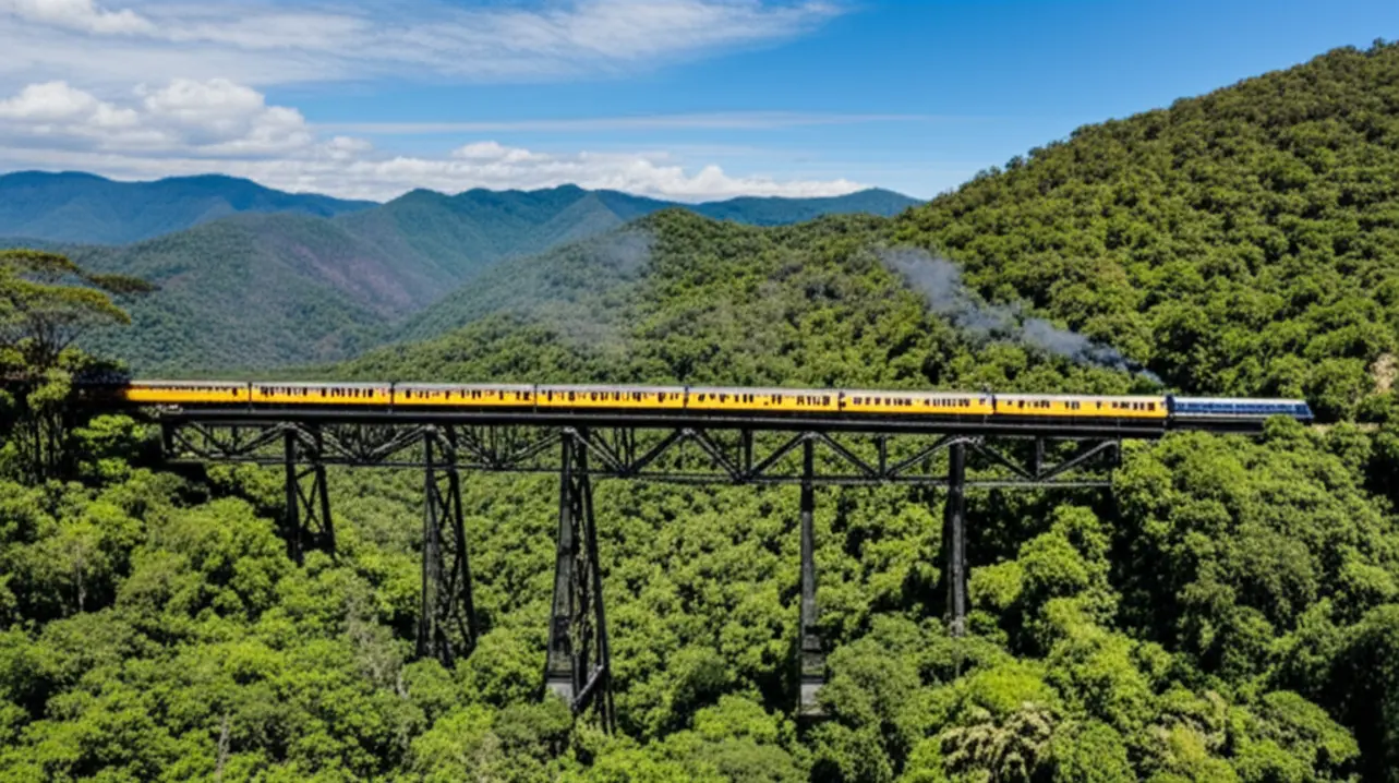 Viagem de trem pela Serra do Mar em Morretes