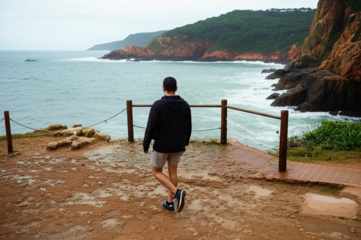 Caminhada segura em trilha demarcada no Parque da Guarita, Torres.