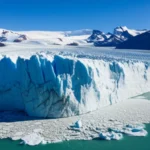 Vista majestosa do Glaciar Perito Moreno em El Calafate.