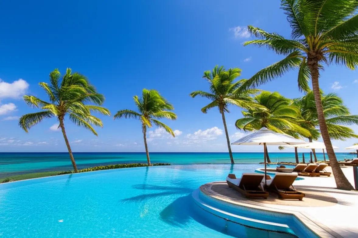 Resort de luxo com vista para o mar em Bayahibe, La Romana.