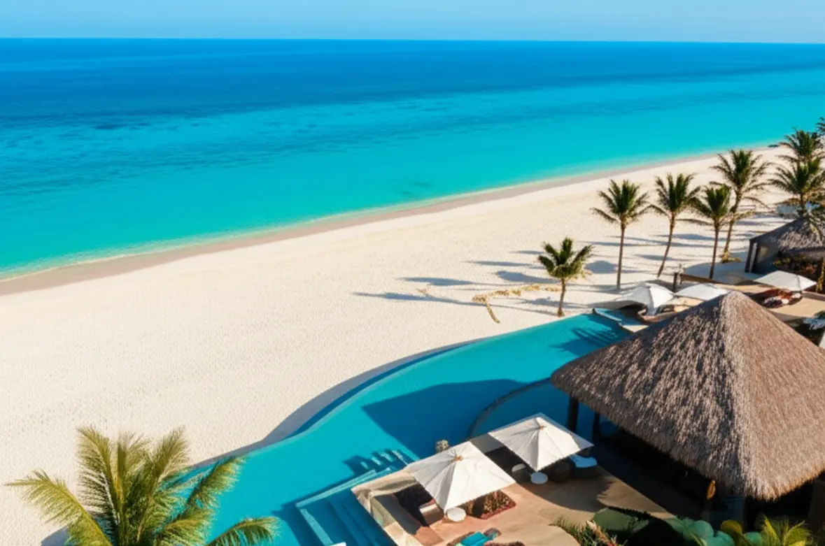 Resort de luxo na Station 1 de Boracay com vista para o mar.