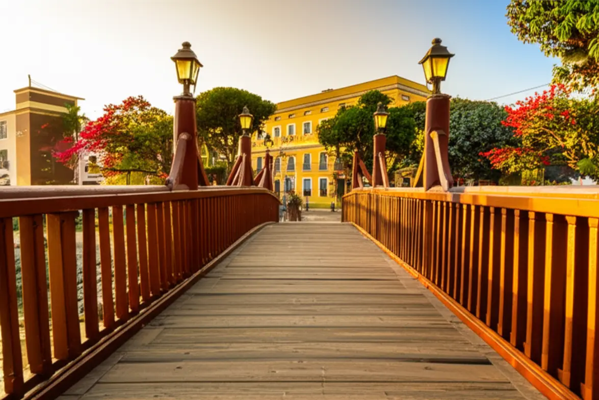Ponte dos Suspiros no bairro artístico de Barranco, Lima.